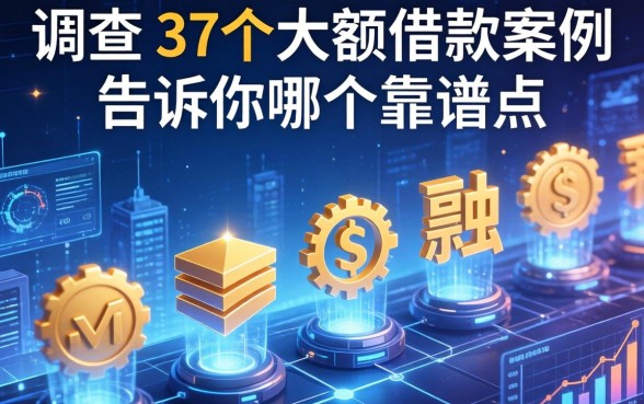 调查了37个大额借款案例，告诉你哪个靠谱点
