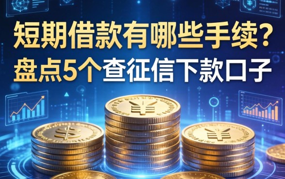 短期借款有哪些手续？盘点5个不查征信的下款口子