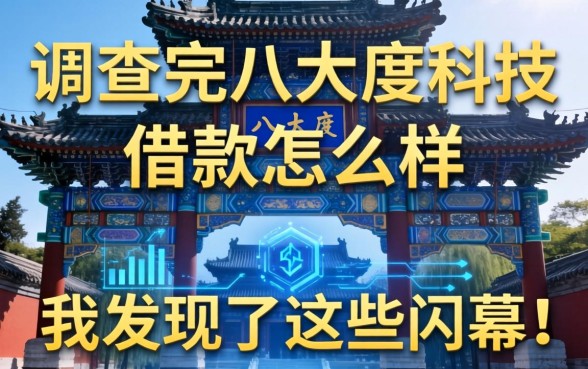 调查完八大处科技借款怎么样，我发现了这些内幕