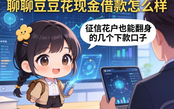 聊聊豆豆花现金借款怎么样：征信花户也能翻身的几个下款口子