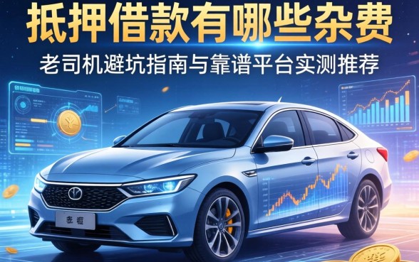 车抵押借款有哪些杂费？老司机避坑指南与靠谱平台实测推荐