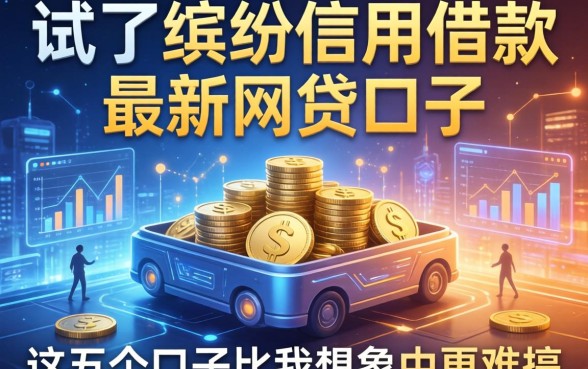 我试了缤纷信用借款和最新网贷口子，发现这五个口子比我想象中更难搞