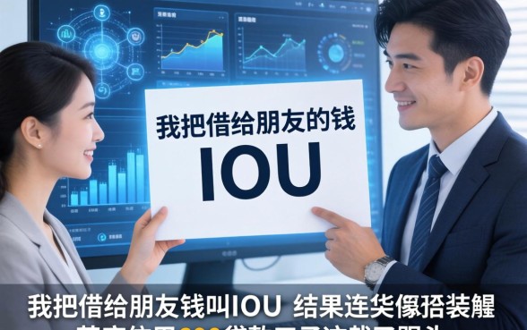 我把借给朋友的钱叫IOU，结果在芝麻信用600贷款口子这栽了跟头