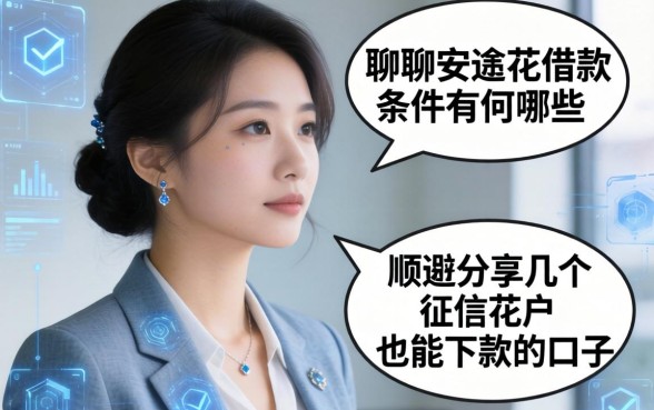 聊聊安逸花借款条件有哪些，顺便分享几个征信花户也能下款的口子