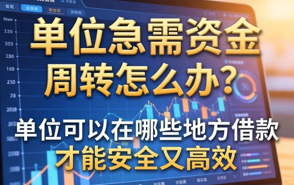 单位急需资金周转怎么办？单位可以在哪些地方借款才能安全又高效？