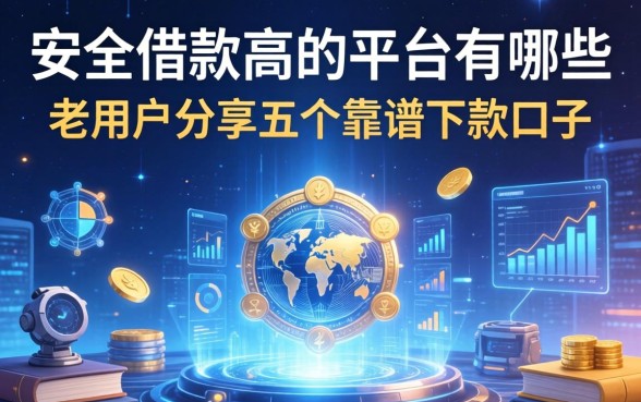 安全借款高的平台有哪些？老用户分享五个靠谱下款口子