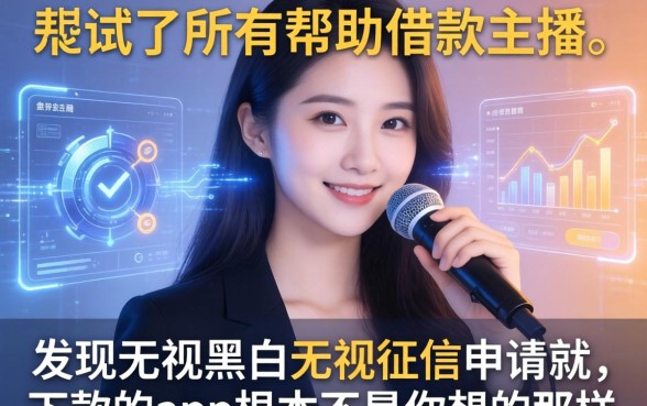 我试了所有帮忙借款的主播，发现无视黑白无视征信申请就下款的app根本不是你想的那样