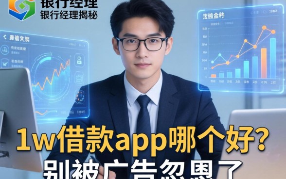 银行经理揭秘：1w借款app哪个好？别被广告忽悠了