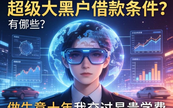 超级大黑户借款条件有哪些？做生意十年我交过昂贵学费