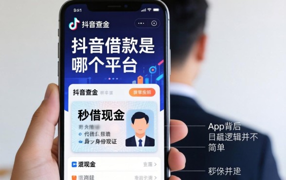我查了抖音借款是哪个平台的，发现手机身份证秒借现金的app背后逻辑并不简单