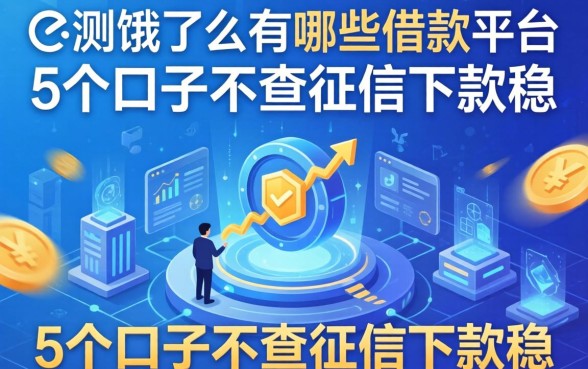 实测饿了么有哪些借款平台：这5个口子不查征信下款稳