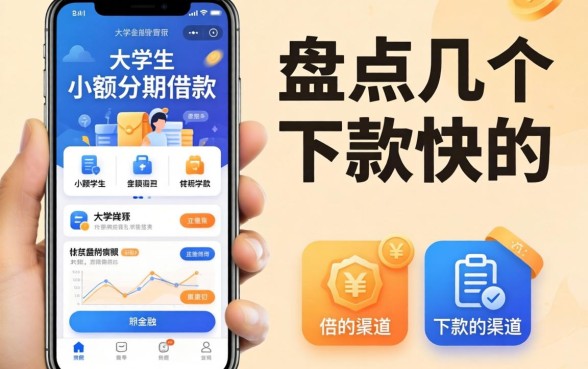 大学生小额分期借款app有哪些？盘点几个下款快的渠道