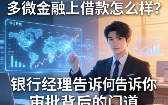 多微金融上借款怎么样？银行经理告诉你审批背后的门道