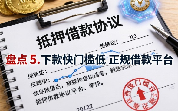抵押借款协议证据有哪些？盘点五个下款快门槛低的正规借款平台