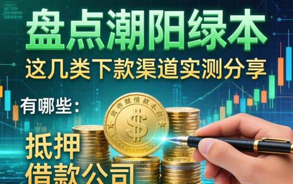 盘点潮阳绿本抵押借款公司有哪些，这几类下款渠道实测分享