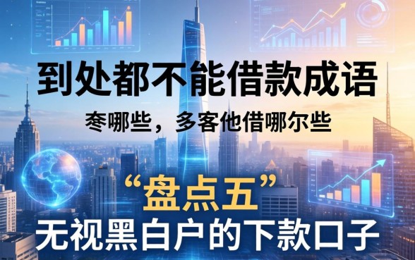 到处都不能借款的成语有哪些？盘点五个无视黑白户的下款口子