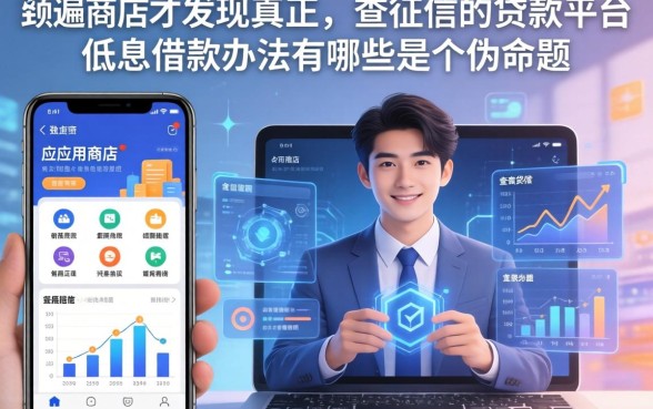 我翻遍了手机应用商店，才发现真正不查征信的贷款平台和低息借款办法有哪些是个伪命题