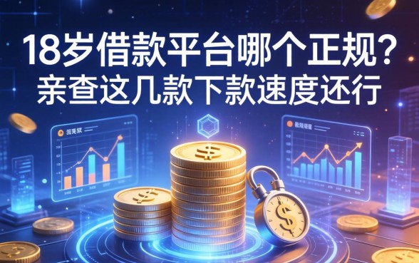18岁借款平台哪个正规？亲测这几款下款速度还行