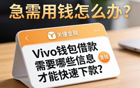 急需用钱怎么办？vivo钱包借款需要哪些信息才能快速下款？