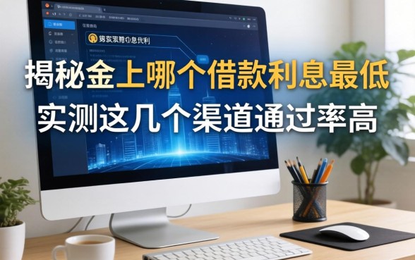 揭秘电脑上哪个借款利息最低，实测这几个渠道通过率高