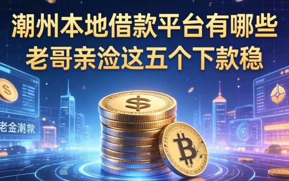 潮州本地借款平台有哪些？老哥亲测这五个下款稳