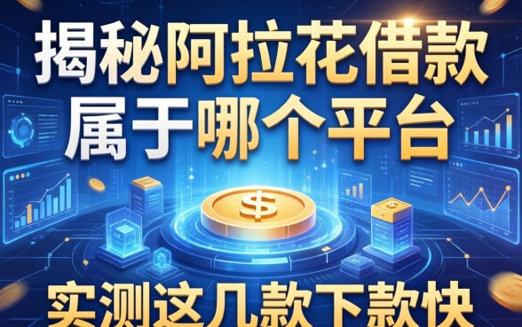 揭秘阿拉花借款属于哪个平台，实测这几款下款快