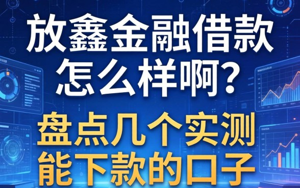 放鑫金融借款怎么样啊？盘点几个实测能下款的口子