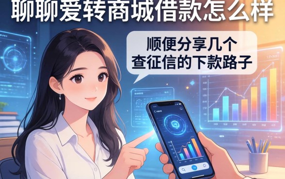 聊聊爱转商城借款怎么样，顺便分享几个不查征信的下款路子