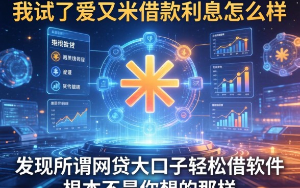 我试了爱又米借款利息怎么样，发现所谓网贷大口子轻松借软件根本不是你想的那样