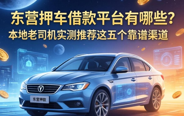 东营押车借款平台有哪些？本地老司机实测推荐这五个靠谱渠道