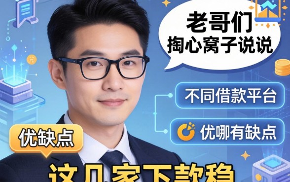 老哥们掏心窝子说说：不同借款平台的优缺点有哪些，这几家下款稳
