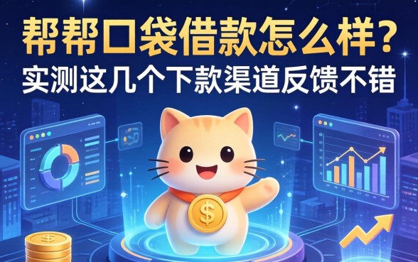帮帮口袋借款怎么样？实测这几个下款渠道反馈不错