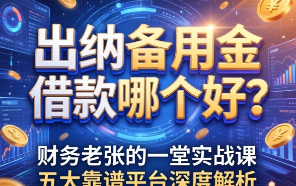 出纳备用金和借款哪个好？财务老张的一堂实战课，五大靠谱平台深度解析
