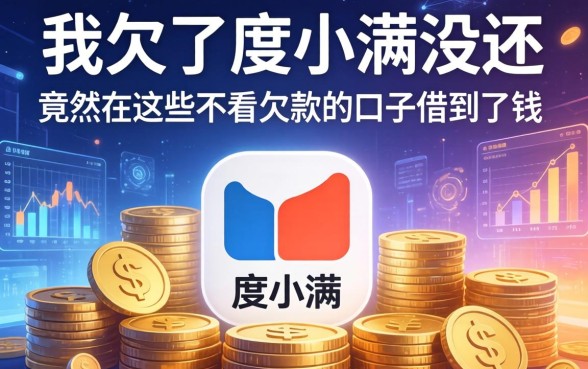 我欠了度小满没还，竟然在这些不看欠款的口子借到了钱