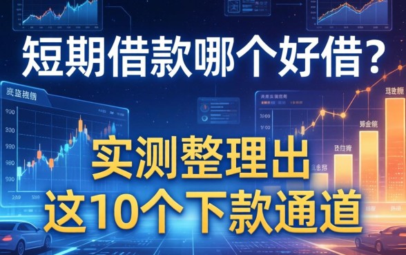 短期借款哪个好借？实测整理出这10个下款通道