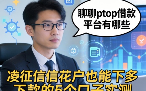 聊聊ptop借款平台有哪些：征信花户也能下款的5个口子实测