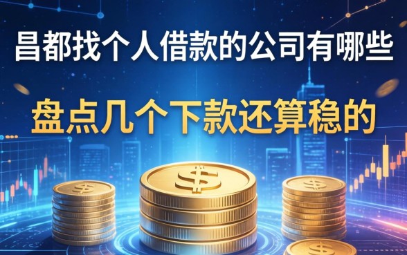 昌都找个人借款的公司有哪些？盘点几个下款还算稳的