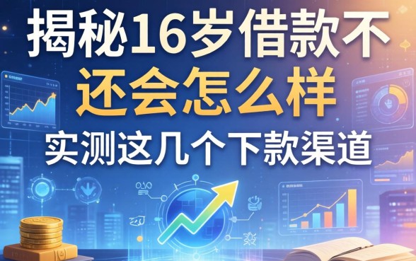 揭秘16岁借款不还会怎么样，实测这几个下款渠道