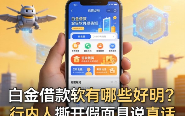 白金借款软件有哪些好用？行内人撕开假面具说真话