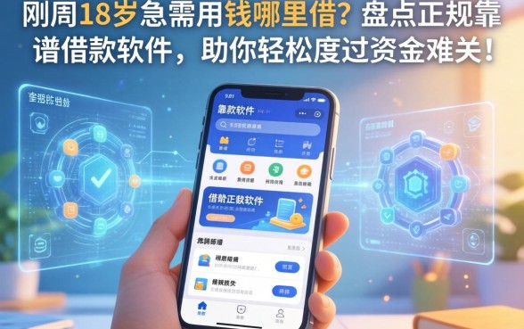 刚满18岁急需用钱哪里借？盘点正规靠谱的借款软件，助你轻松度过资金难关！