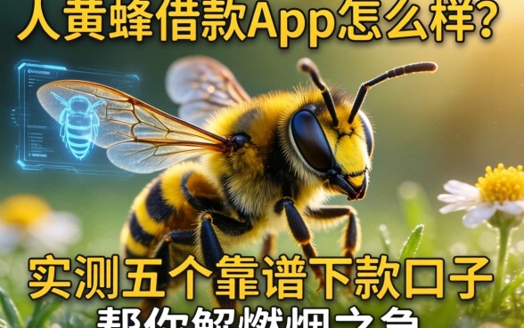 大黄蜂借款app怎么样？实测五个靠谱下款口子帮你解燃眉之急