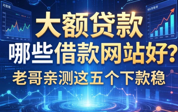 大额贷款哪些借款网站好？老哥亲测这五个下款稳
