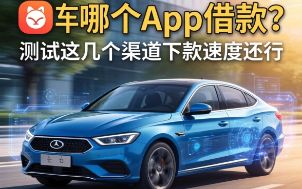 车子在哪个app借款？实测这几个渠道下款速度还行