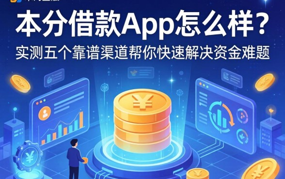 本分借款app怎么样？实测五个靠谱渠道帮你快速解决资金难题