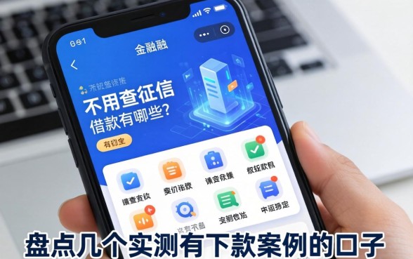 不用查征信的借款软件有哪些？盘点几个实测有下款案例的口子