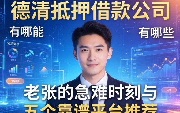 德清抵押借款公司有哪些？老张的急难时刻与五个靠谱平台推荐
