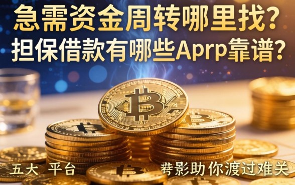 急需资金周转哪里找？担保借款有哪些app靠谱？这五大平台助你渡过难关