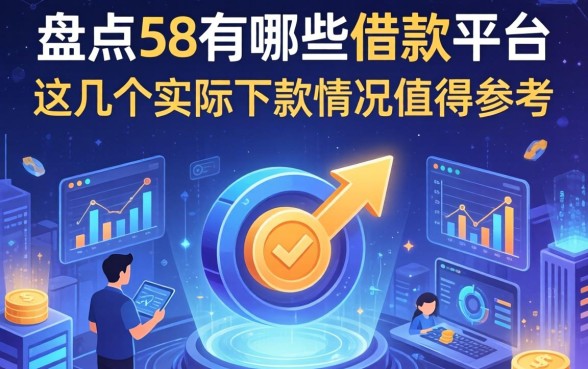 盘点58有哪些借款平台，这几个实际下款情况值得参考