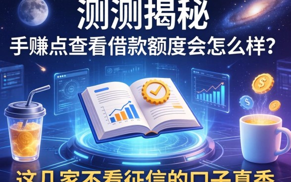 实测揭秘：手贱点查看借款额度会怎么样？这几家不看征信的口子真香