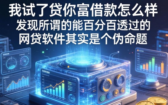 我试了贷你富借款怎么样，发现所谓的能百分百通过的网贷软件其实是个伪命题